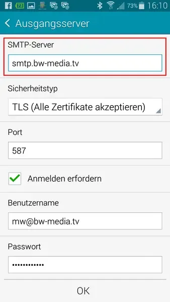 Android: Einstellungen gespeichert