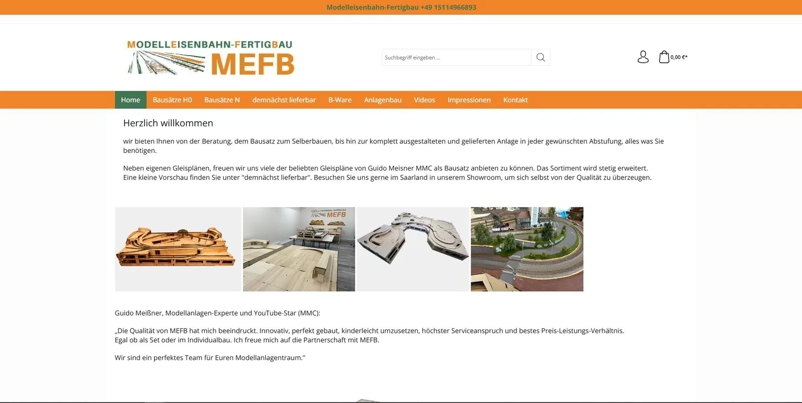 Miniaturzüge Onlineshop Shopware